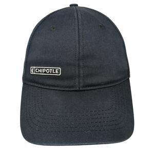 Chipotle Strapback Baseball Cap Black One Size Adjustabe Embroidered Loomstate